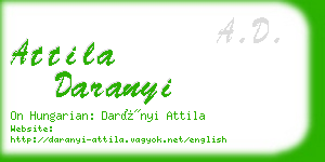 attila daranyi business card